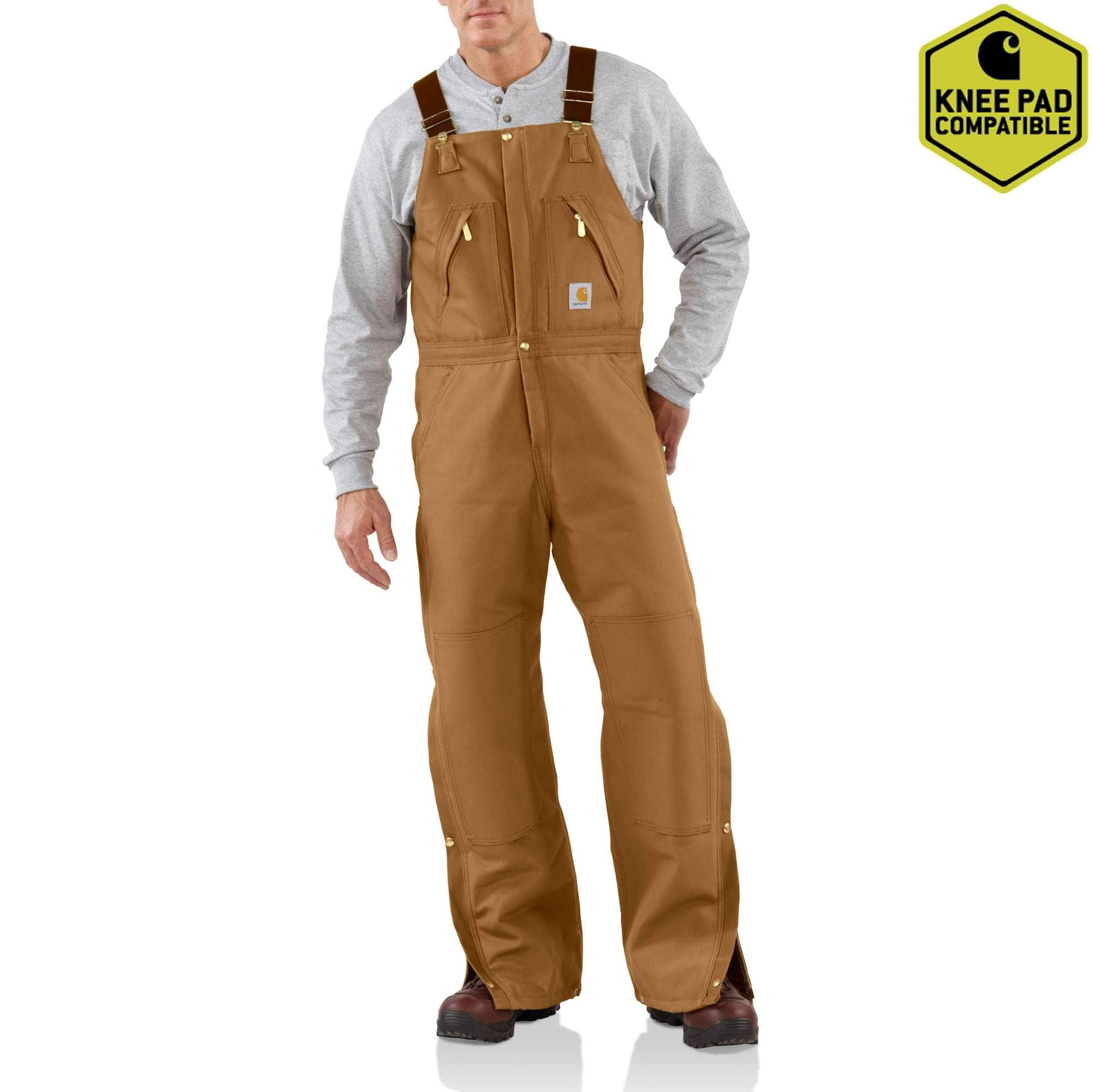 mens carhartt denim overalls