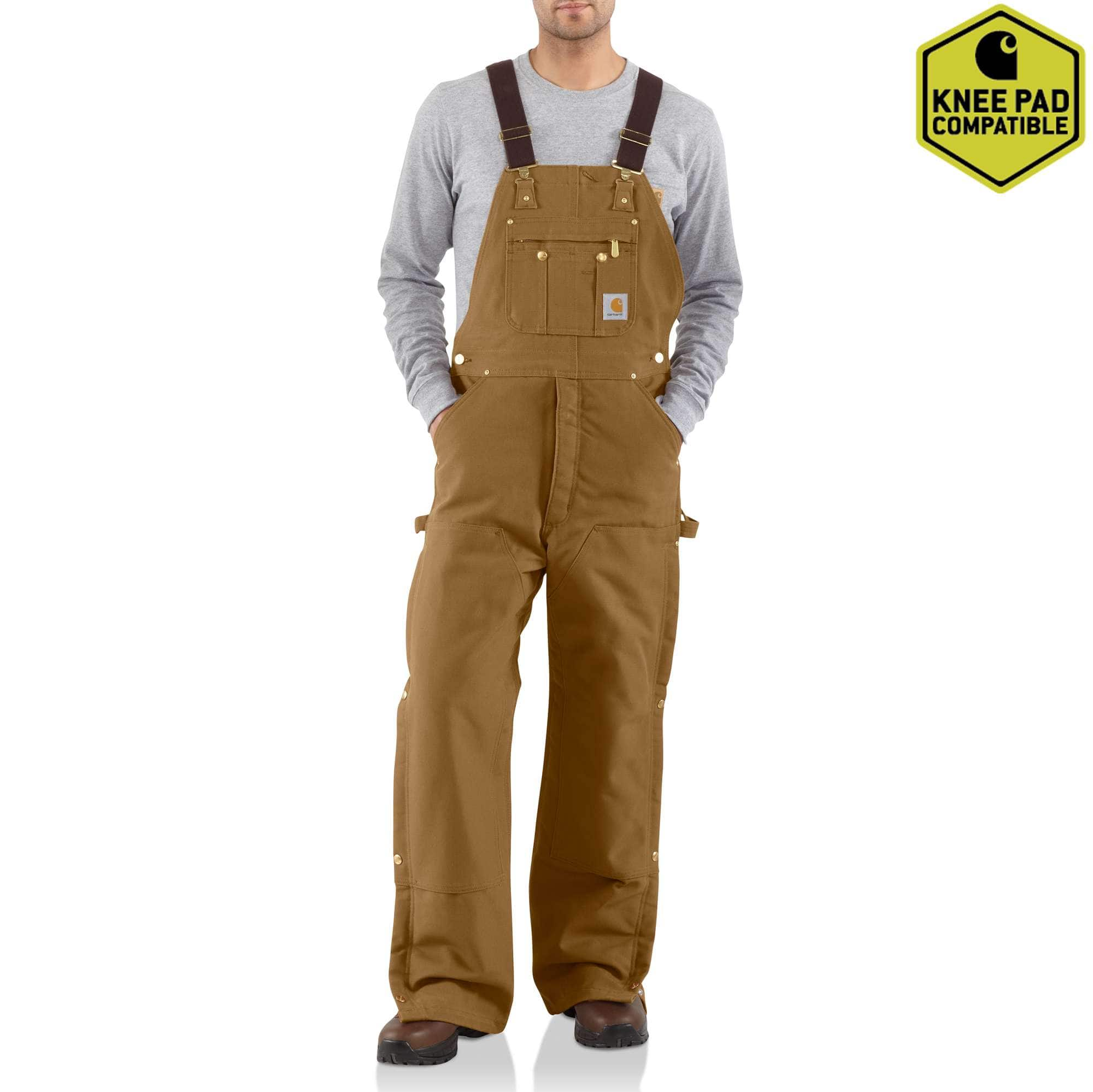 mens carhartt denim overalls