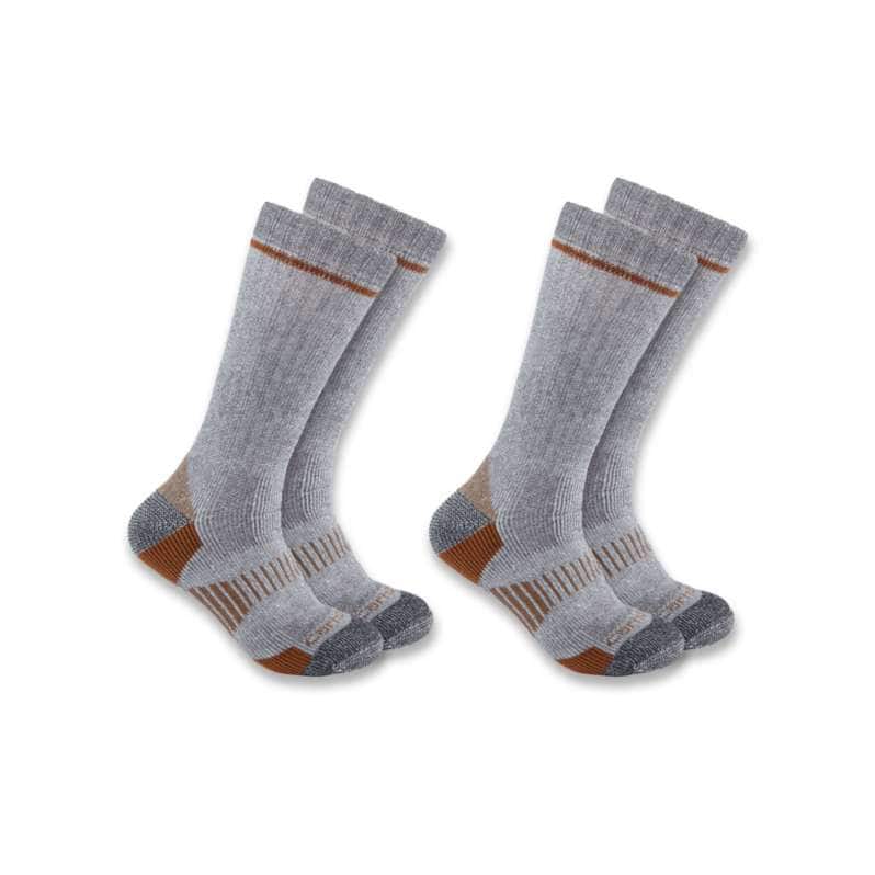 Carhartt  Gray Midweight Synthetic-Wool Blend Boot Sock 2-Pack