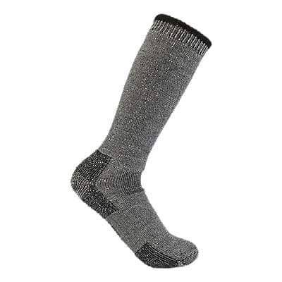 Carhartt Men's Heather Gray Heavyweight Wool Blend Boot Sock