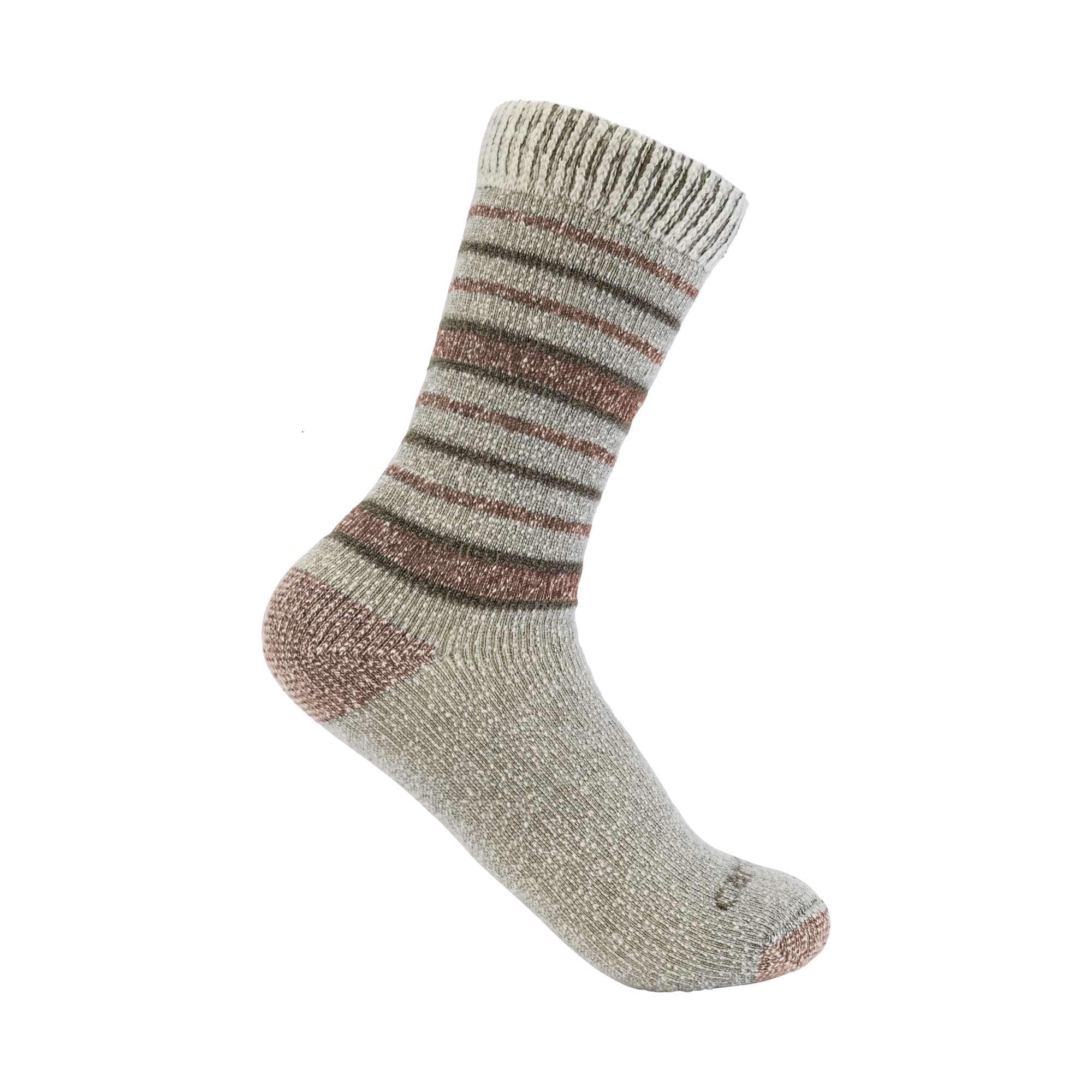 Carhartt Women's Moss Stripe Women's Heavyweight Wool Blend Boot Sock