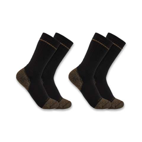 Мужские ботинки Carhartt Midweight Cotton Blend Steel Toe Boot Sock 2-Pack