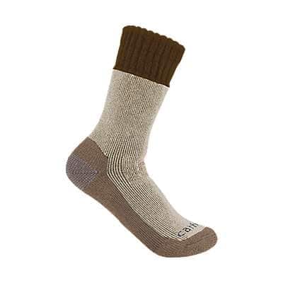 Carhartt Men's Carhartt Brown Heavyweight Synthetic-Wool Blend Boot Sock