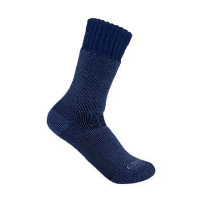 Carhartt Men's Navy Heavyweight Synthetic-Wool Blend Boot Sock