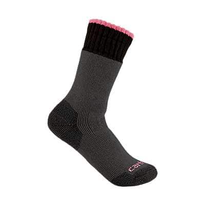 Carhartt Women's Charcoal Women's Heavyweight Synthetic-Wool Blend Boot Sock