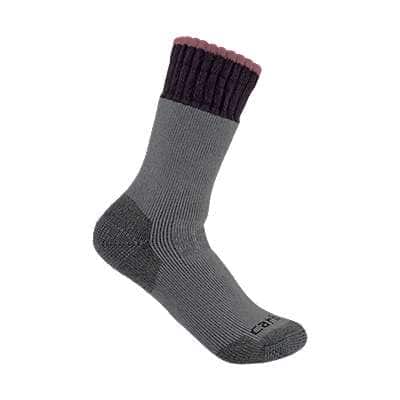Carhartt Women's Gray Women's Heavyweight Synthetic-Wool Blend Boot Sock