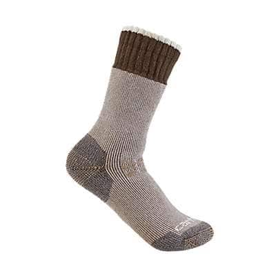 Carhartt Women's Khaki Women's Heavyweight Synthetic-Wool Blend Boot Sock