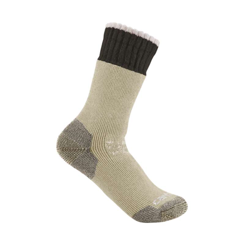 Carhartt  Khaki Women's Heavyweight Synthetic-Wool Blend Boot Sock