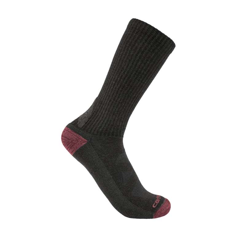 Women's Midweight Merino Wool Blend Boot Sock | Carbon Heather | Carhartt