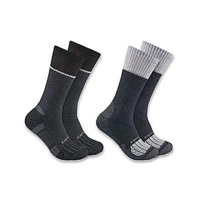 Carhartt Men's Gray Carhartt Force® Midweight Steel Toe Crew Sock 2-Pack