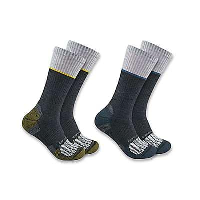 Carhartt Men's White Carhartt Force® Midweight Steel Toe Crew Sock 2-Pack
