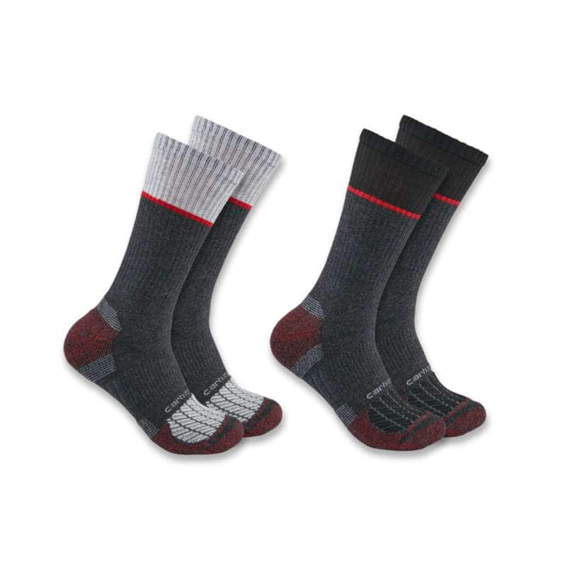 Carhartt  Red Carhartt Force® Midweight Steel Toe Crew Sock 2-Pack