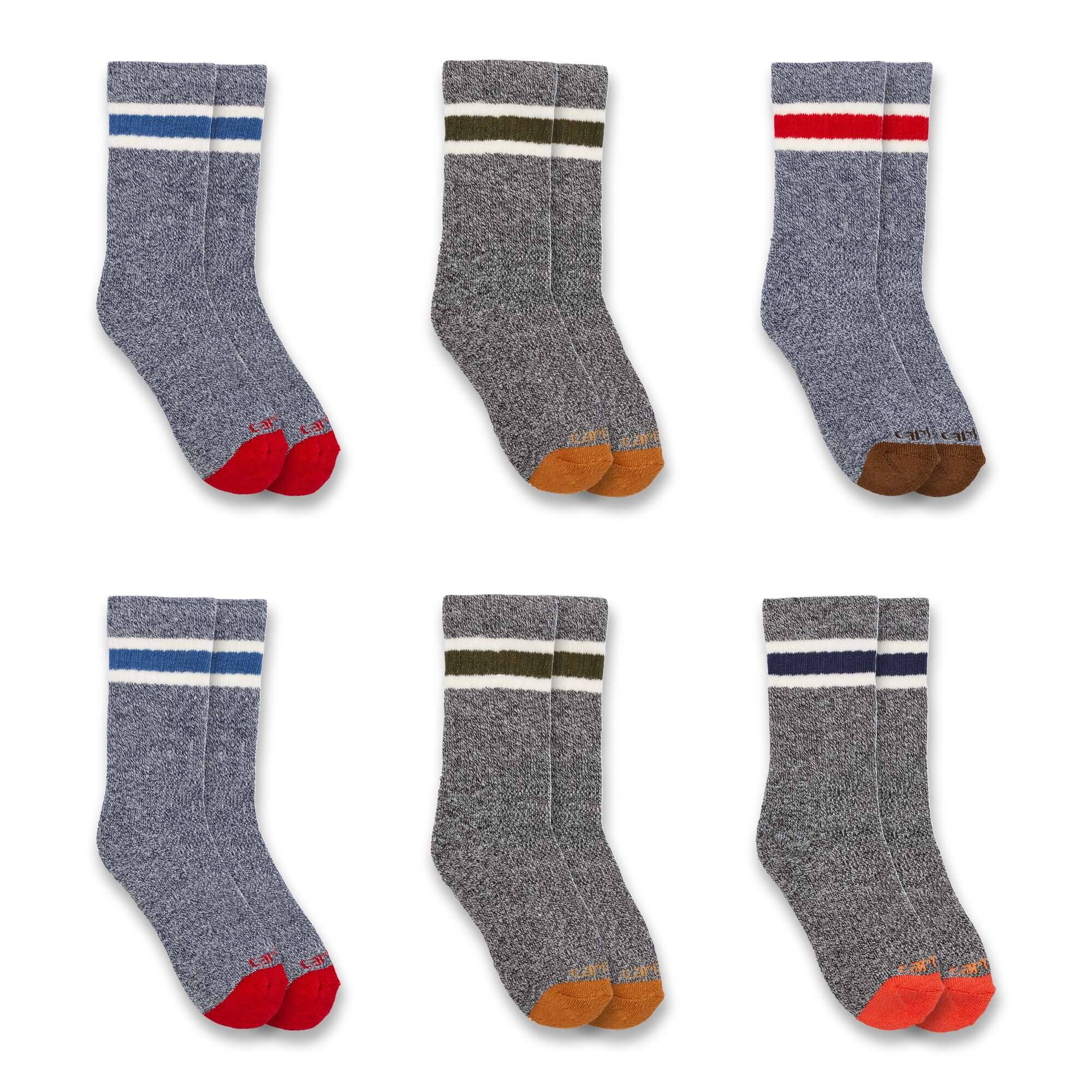 Additional thumbnail 2 of Kids' Midweight Camp Crew Sock 6 Pack