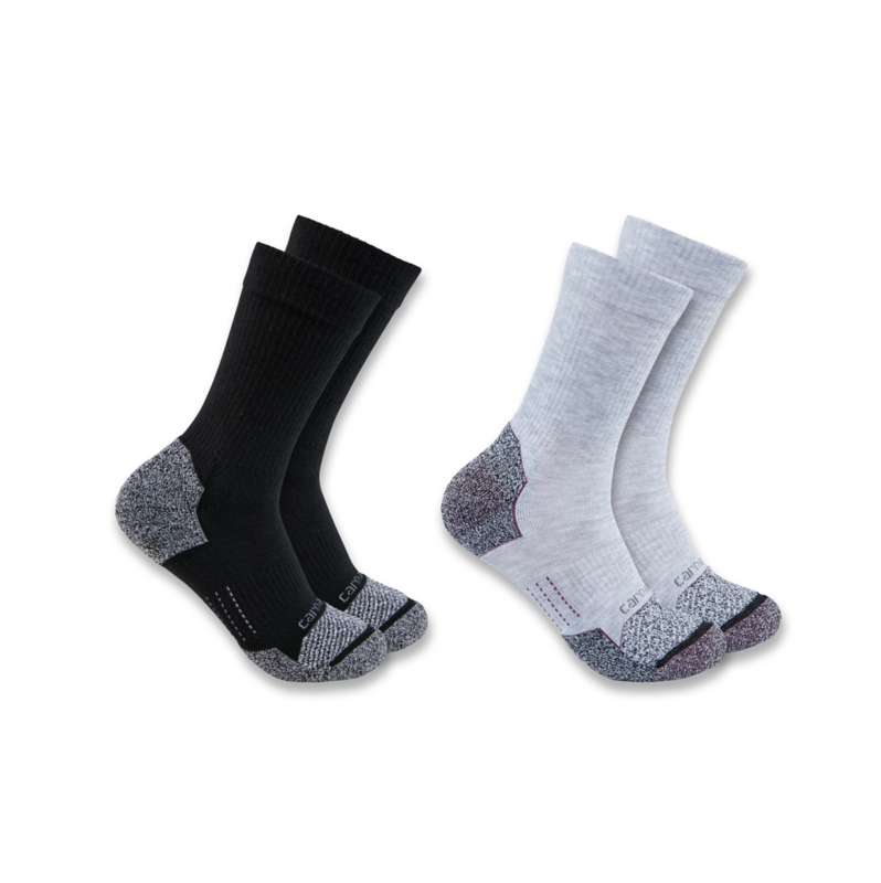 Carhartt  Assorted Women's Carhartt Force® Midweight Synthetic Blend Crew Sock 2 Pack