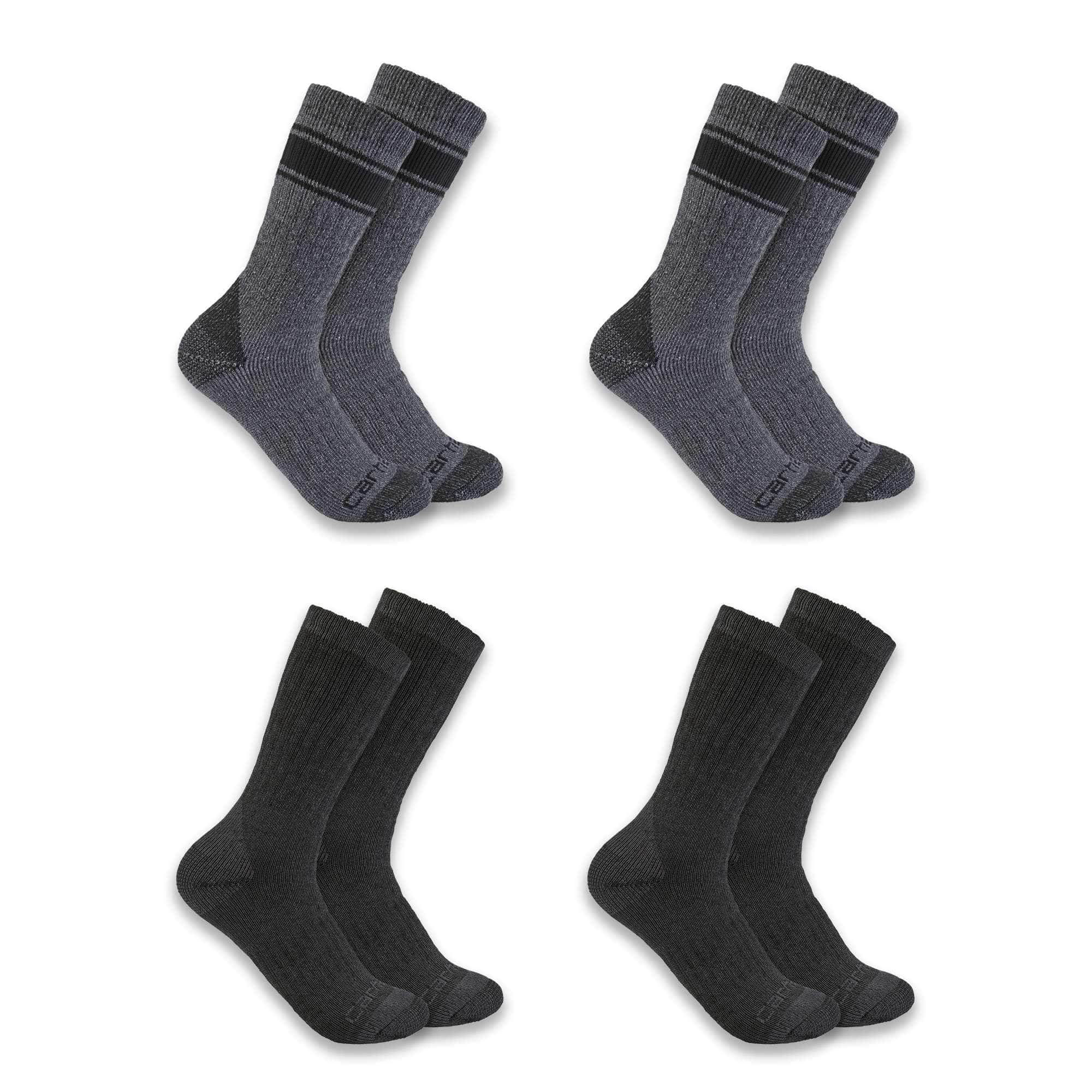 CTL® 5-15 Pairs Men's Heavy Duty Work Socks Warm Thick Heel and Toe 4-8 &  6-11