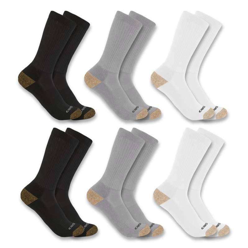 Carhartt  Assorted Midweight Crew Sock 6-Pack