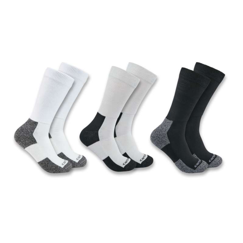 Carhartt  Assorted Lightweight Stretch Top Crew Sock 3-Pack