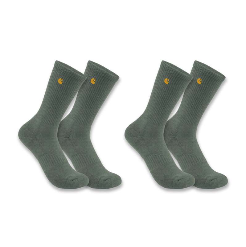 Carhartt  Green Olive Women's Carhartt Force® Midweight Crew Sock 2-Pack