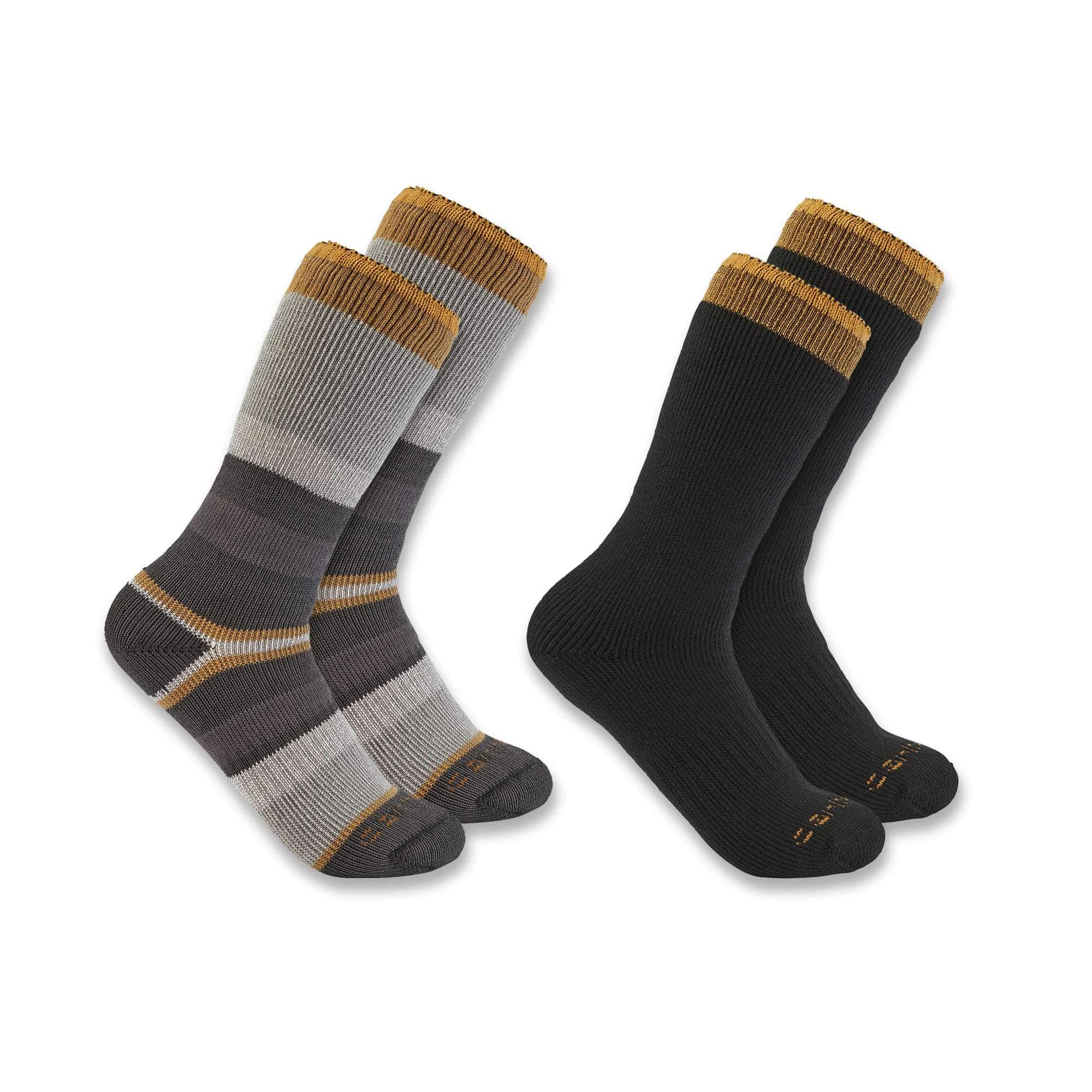 Socks With Logo At Front White/Dark Grey/Dark Blue/Black And Green