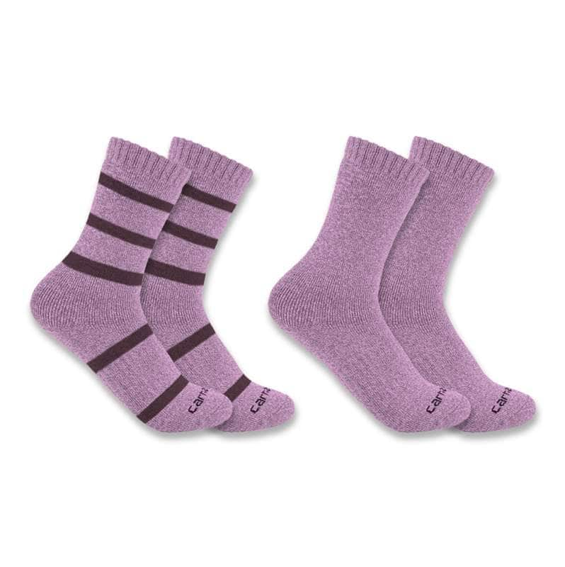 Carhartt  Eggplant Women's Heavyweight Crew Sock 2-Pack