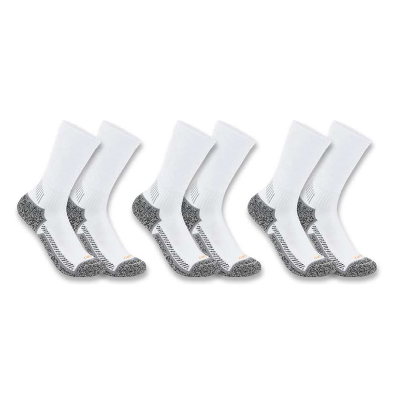 Carhartt  White Carhartt Force® Midweight Crew Sock 3-Pack