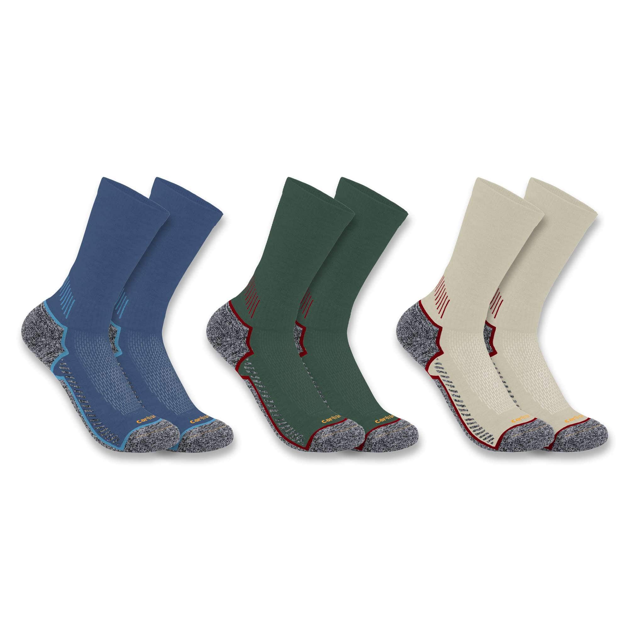 Additional thumbnail 1 of Carhartt Force® Midweight Crew Sock 3-Pack