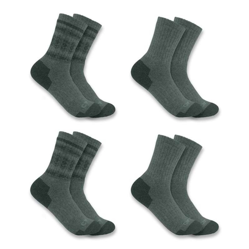 Carhartt  Jade Women's Heavyweight Synthetic-Wool Blend Crew Sock 4-Pack