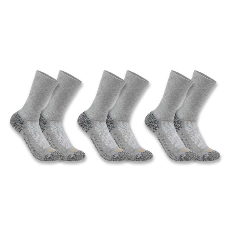 Carhartt  Gray Women's Force Midweight Crew Sock 3-Pack