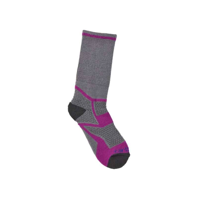 Carhartt  Magenta Agate Kids' Midweight Synthetic-Merino Wool Blend Crew Sock