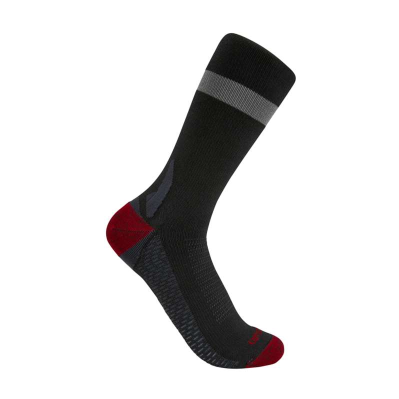 Carhartt  Black Carhartt Force® Lightweight Reflective Stripe Crew Sock