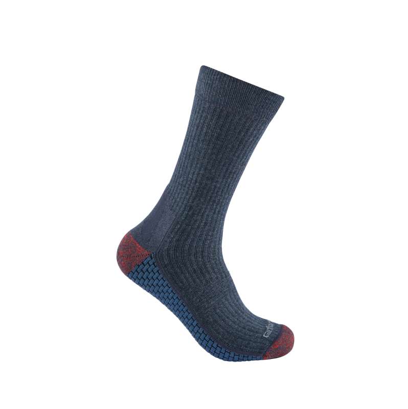 Carhartt  Navy Heather Carhartt Force® Grid Midweight Crew Sock