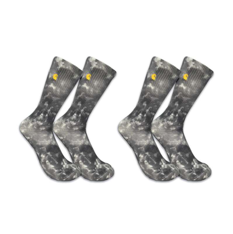 Carhartt  Light Gray Midweight Tie-Dye Crew Sock 2-Pack