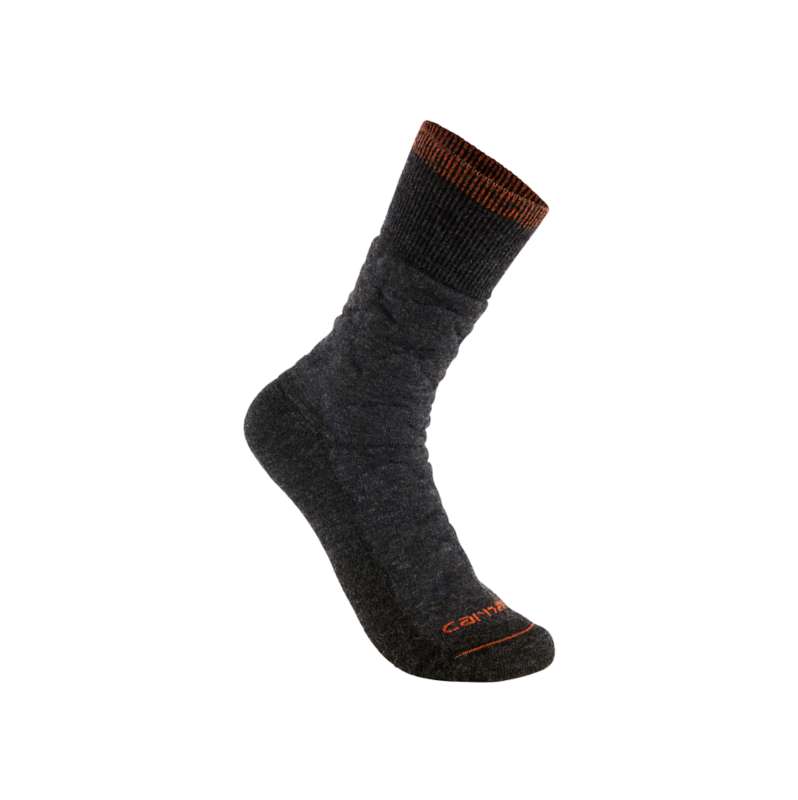 Carhartt  Carbon Heather Twin Knit Heavyweight Diamond Plate Crew Sock