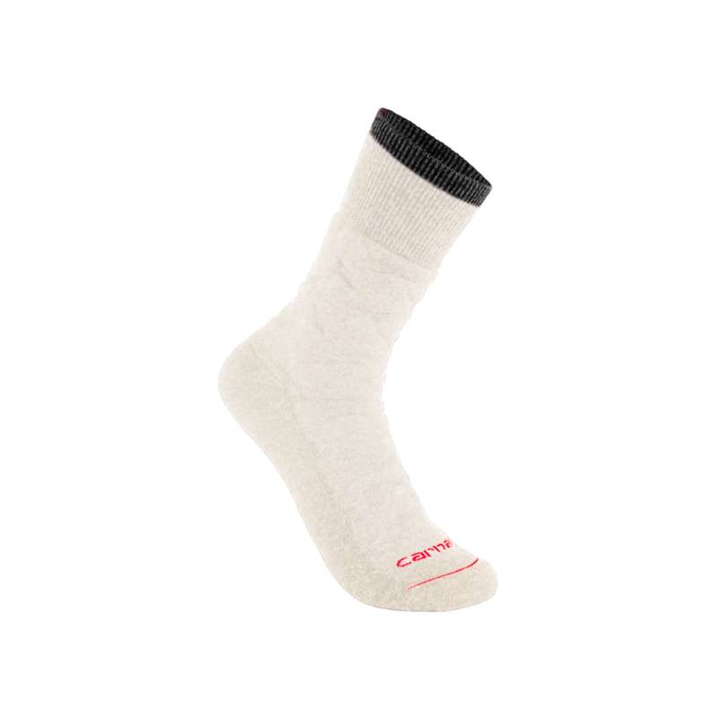 Carhartt  Natural Twin Knit Heavyweight Diamond Plate Crew Sock