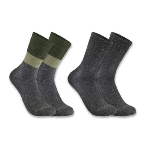 Носки Midweight Synthetic-Wool Colorblock для мужчин, 2 шт. — Carhartt