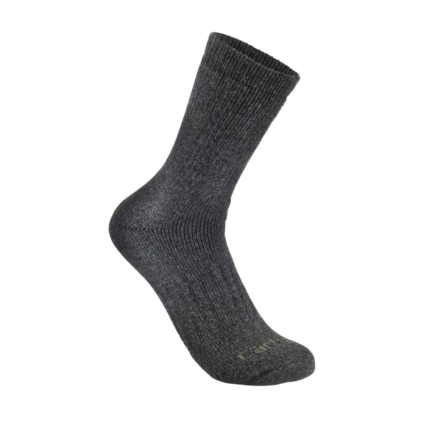 Носки Midweight Synthetic-Wool Colorblock для мужчин, 2 шт. — Carhartt, цвет: Меланжевый — фото 3