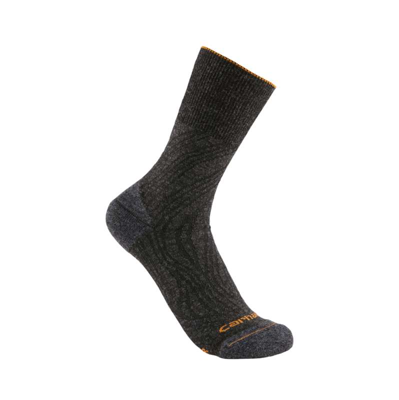 Carhartt  Carbon Heather Twin Knit Midweight Topo Crew Sock