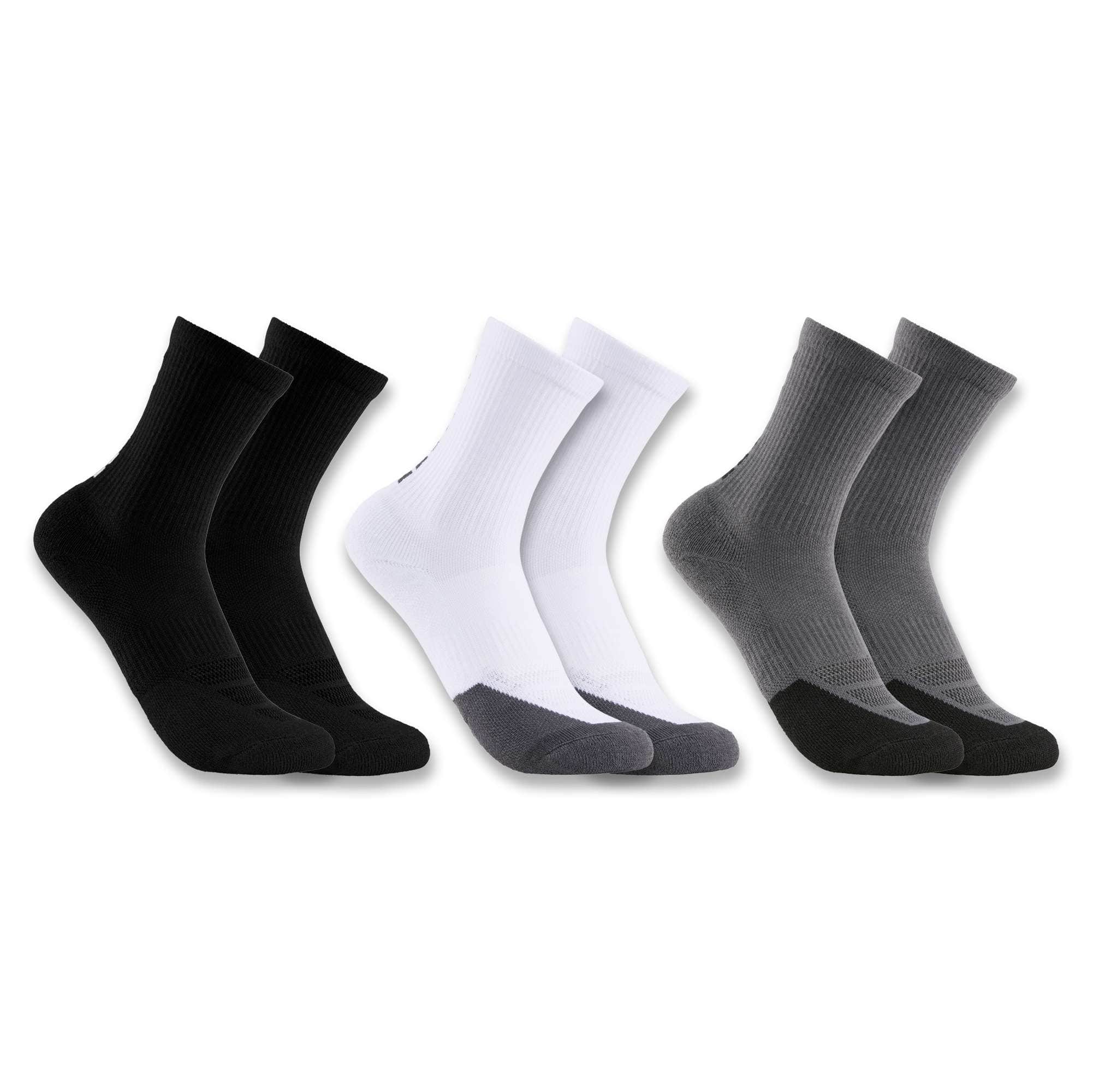 Additional thumbnail 1 of Kids' Force Midweight Logo Crew Sock 3-Pack