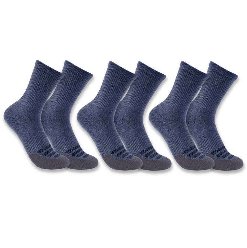 Carhartt  Denim Women's Carhartt Force® Midweight Logo Crew Sock 3 Pack