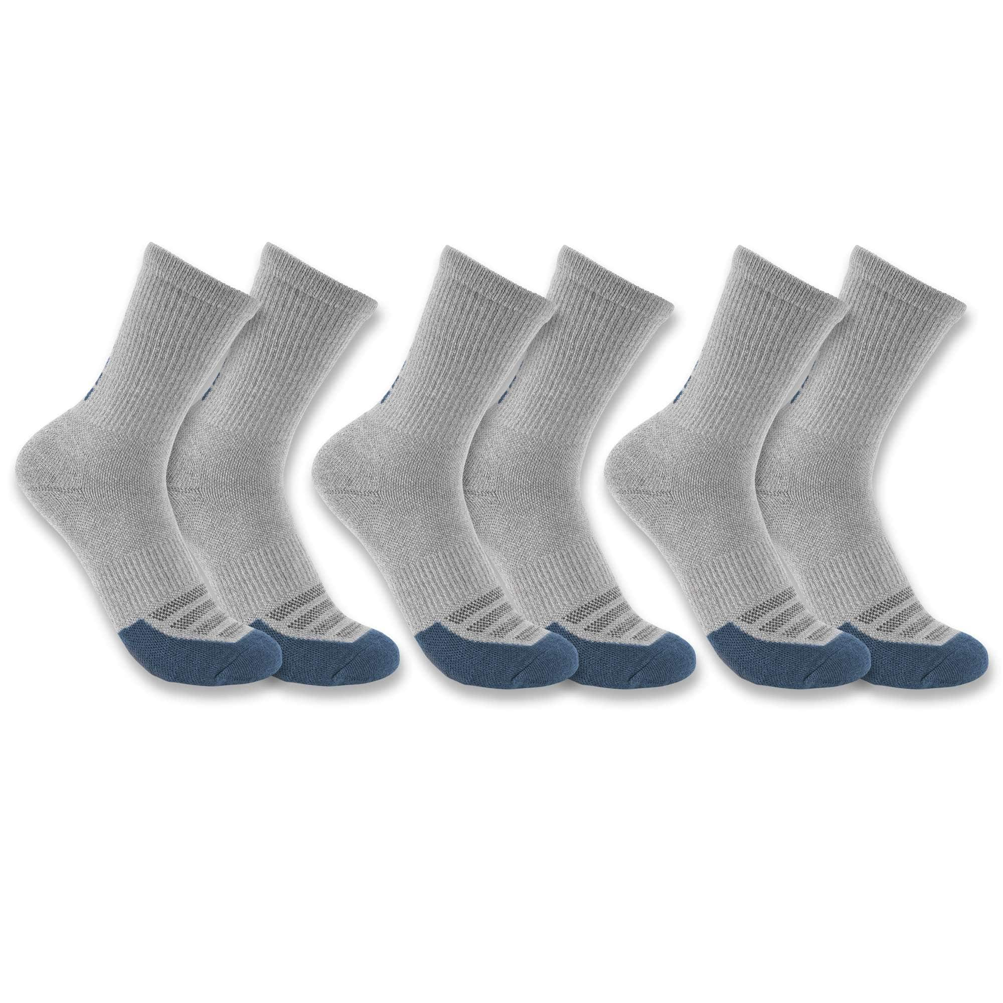 Women's Carhartt Force® Midweight Logo Crew Sock 3 Pack