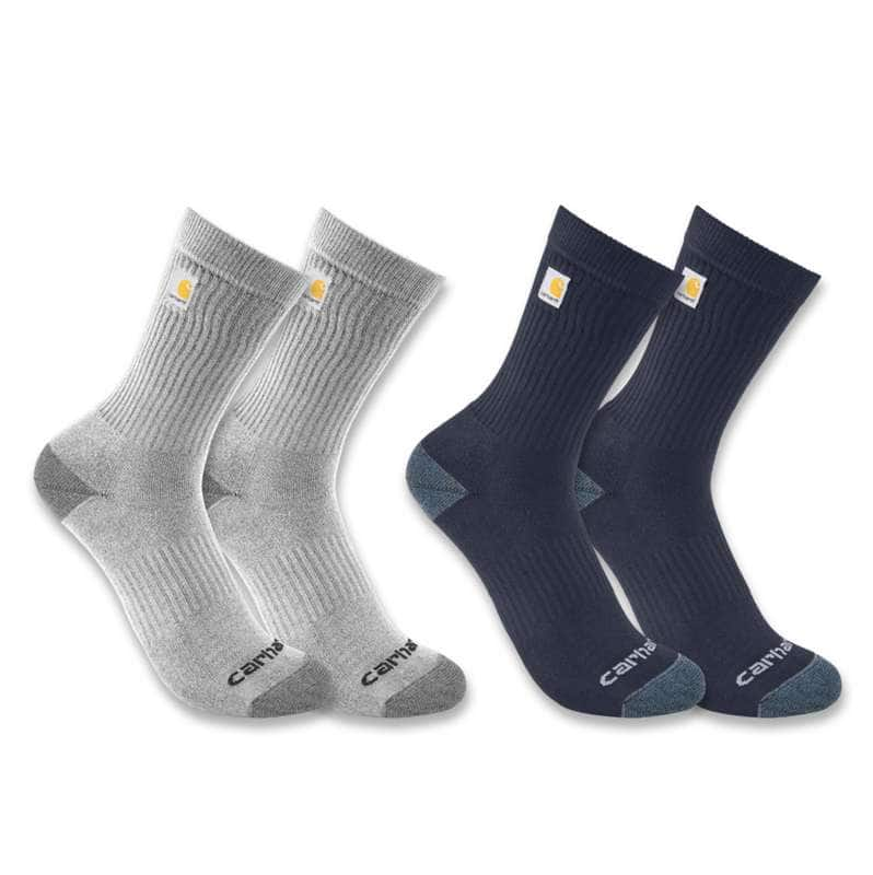 Carhartt  Assorted 6 Midweight Logo Crew Sock 2 Pack