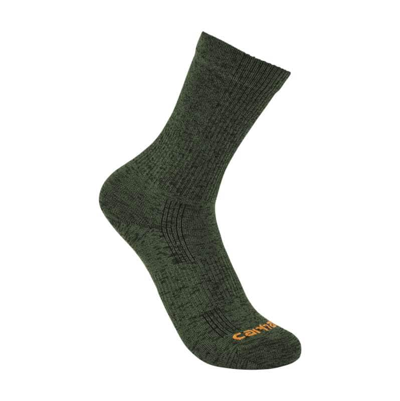 Carhartt  Olive Lightweight Durable Nylon-Synthetic Blend 
Crew Sock