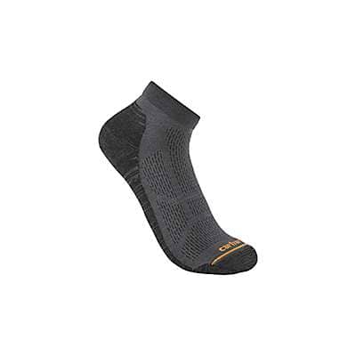 Carhartt Men's Gray Lightweight Synthetic-Merino Wool Blend Low Cut Sock