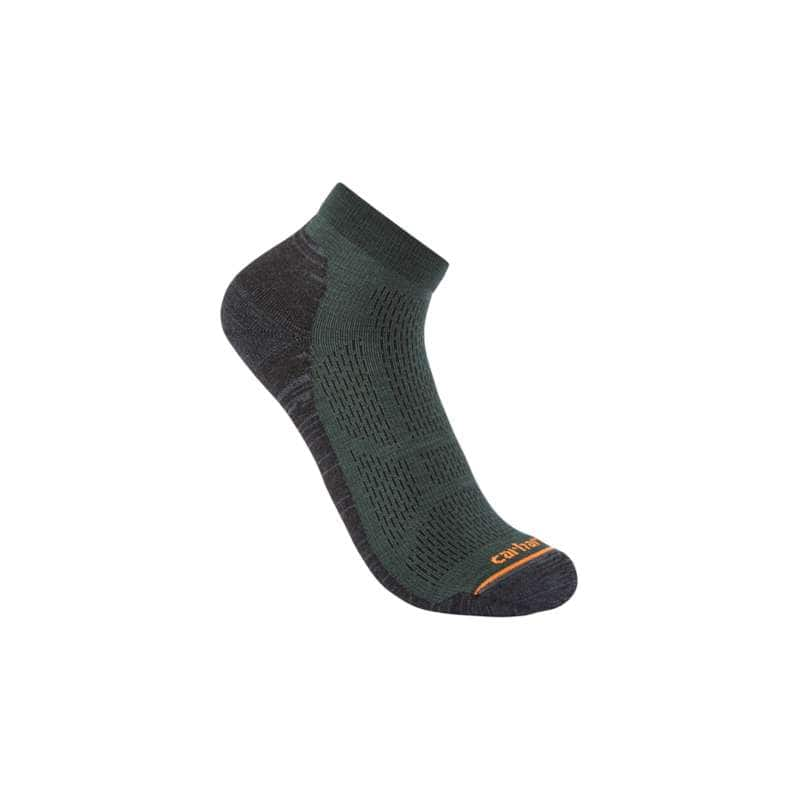 Carhartt  Shaded Spruce Lightweight Synthetic-Merino Wool Blend Low Cut Sock