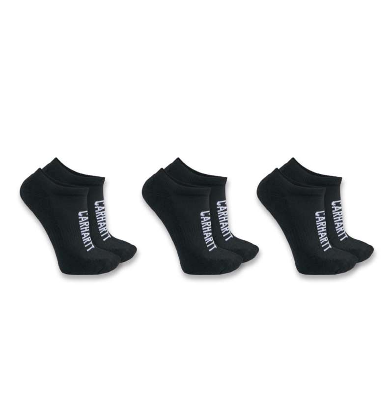 Carhartt  Black Carhartt Force® Midweight Logo Low Cut Sock 3-Pack