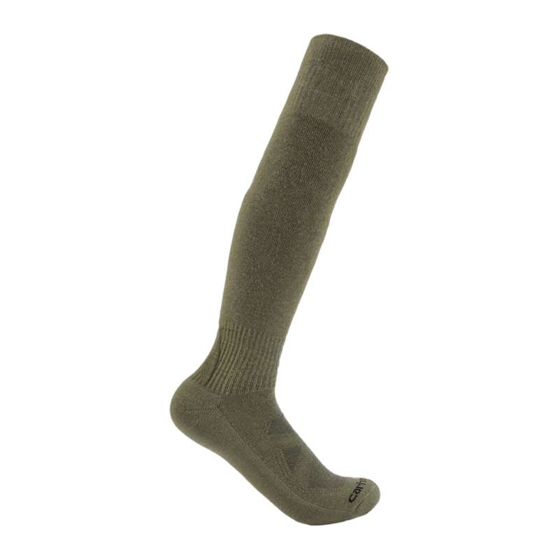 Carhartt  Army Green Midweight Merino Wool Blend Uniform Over-The-Calf Sock