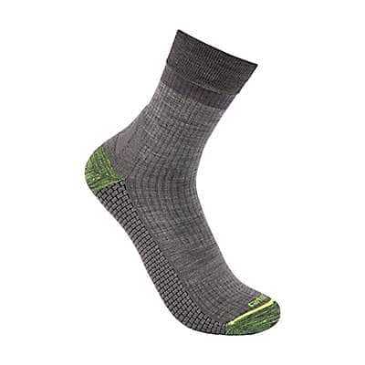 Carhartt Men's Gray Carhartt Force® Grid Lightweight Merino Wool Blend Short Crew Sock