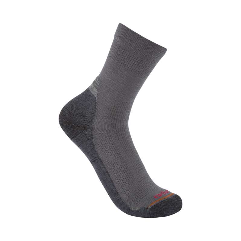Carhartt  Gray Women's Lightweight Synthetic-Merino Wool Blend
Short Crew Sock