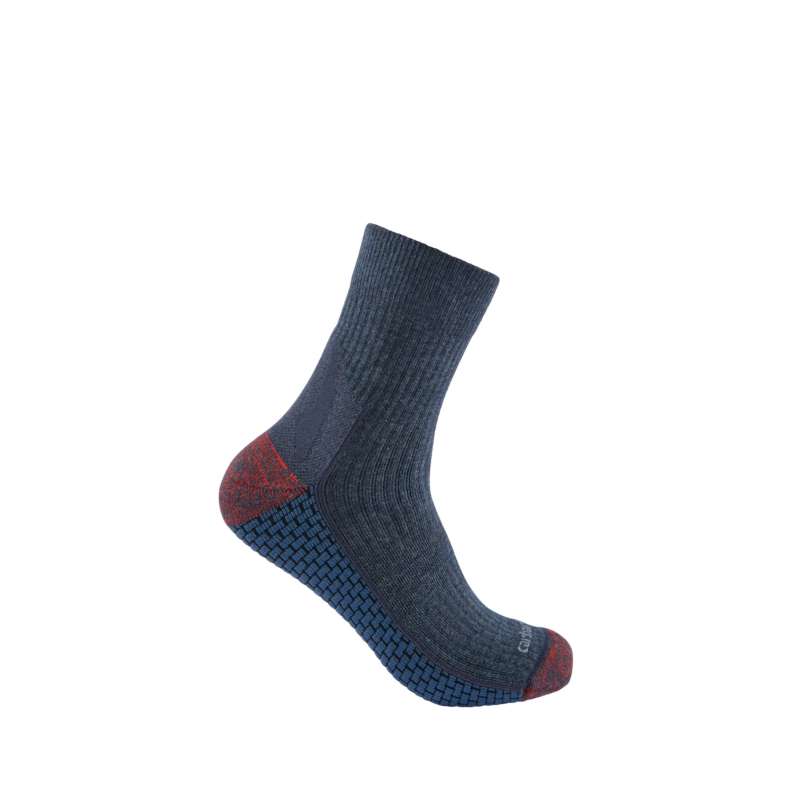 Carhartt  Navy Heather Carhartt Force® Grid Midweight Short Crew Sock