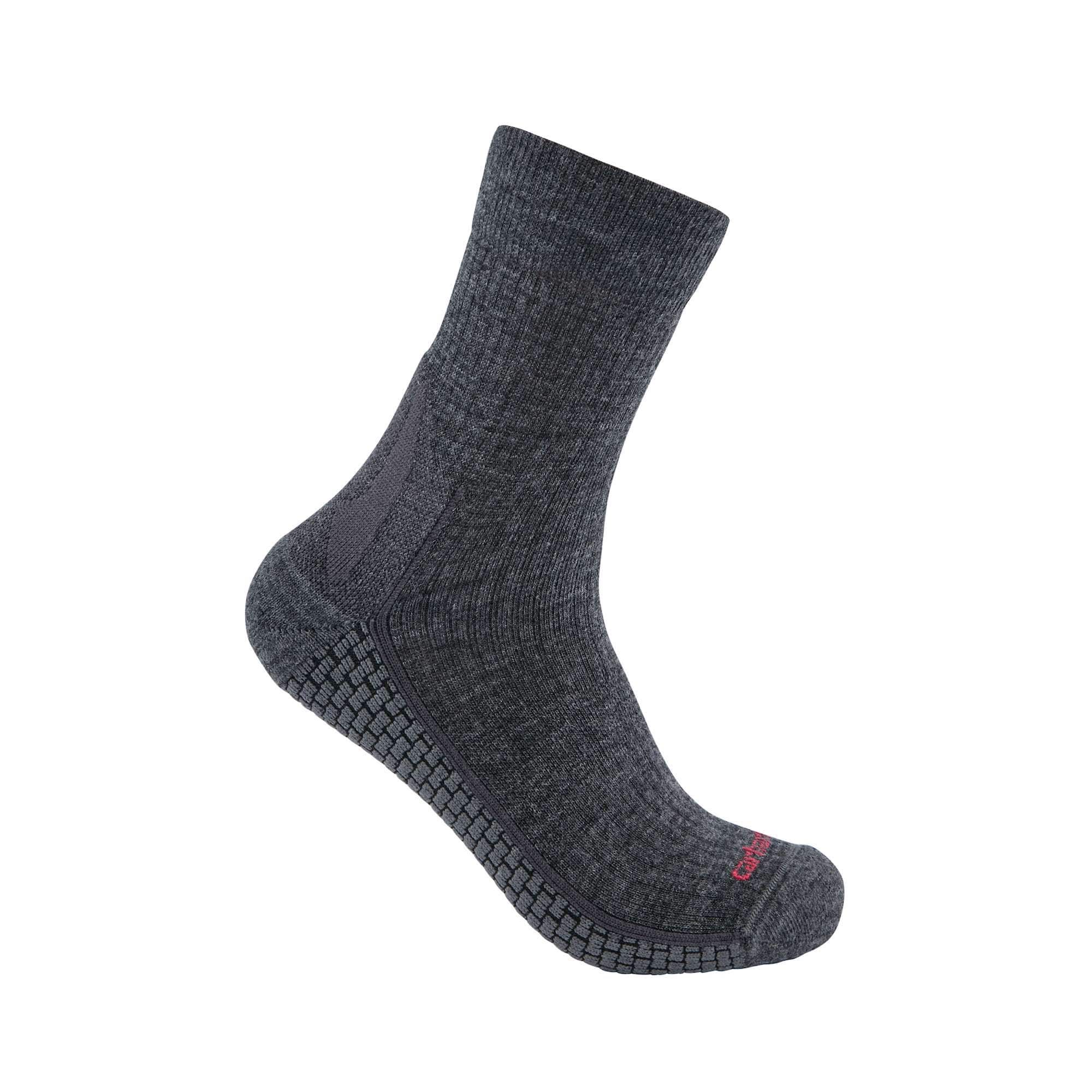 Women's Carhartt Force® Grid Midweight Merino Wool Blend Short Crew Sock